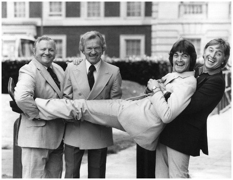 With Harry Secombe, Bert Weedon and Vince Hill.